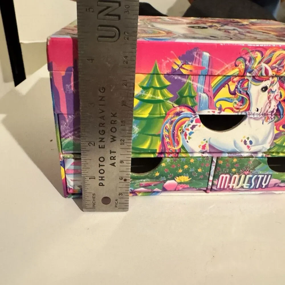 Lisa Frank Majesty Unicorn Stationary/Jewelry Box Treasure Chest Vintage